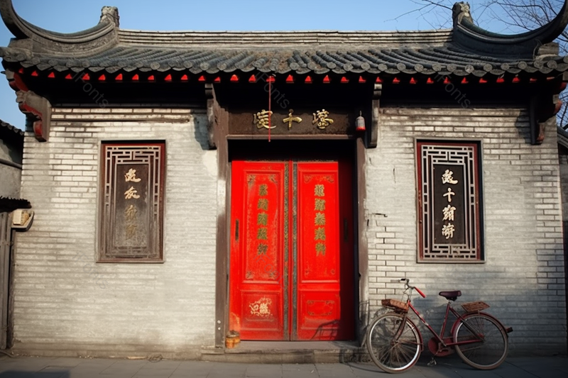 北京胡同中式房子大门摄影,高清,摄影图,摄影图片,图片大全,摄影图免费下载